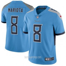 Mens Tennessee Titans #8 Marcus Mariota Authentic Light Blue Alternate Vapor Jersey Bestplayer